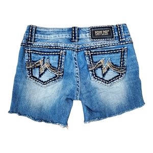 MISS ME Jean Shorts SUNNY Boot Cutoff Distressed Frayed MODELO